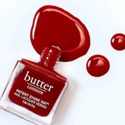 Come To Bed Red Patent Shine 10X Nail Lacquer -Butter London Shop come to bed red patent shine 10x nail lacquernail polish 605505